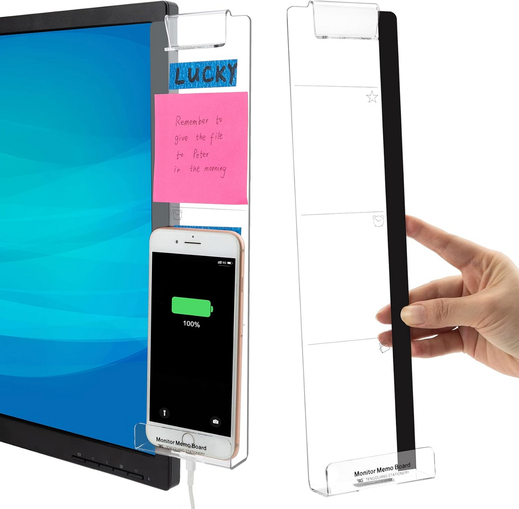Dual Side Monitor Memo Board